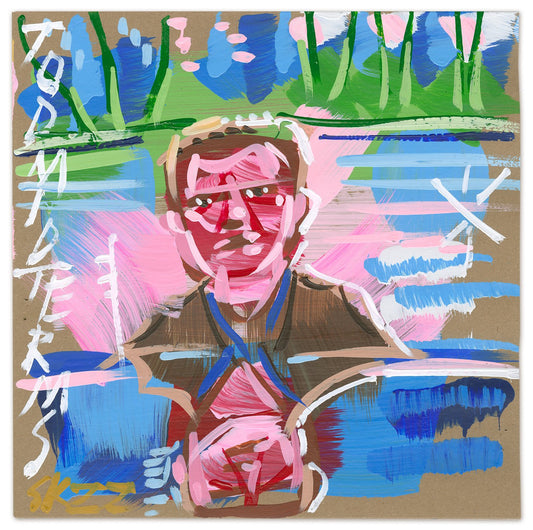 10" LATHE-CUT VINYL EDITION OF "MIDTERMS" EP (with painting by Steve Keene)